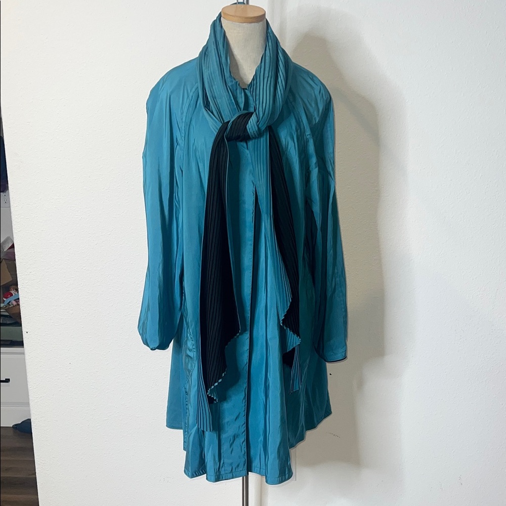 Mycra Pac Reversible Hooded Raincoat with Attached Scarf Hood Conversion